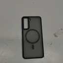 Rayboen for Samsung Galaxy S21 Case, Compatible with Magsafe, Translucent Frosted Silky Durable Shockproof Magnetic Phone Cover for Samsung S21 5G with Anti-Scratch Hard PC Back, Matte Black