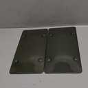 Flat Clear License Plate Cover 2 Pack of Heavy Duty Shields Unbreakable (Clear-B)