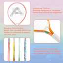 AMA SPORT Kids Tennis Racket for Junior Toddlers Starter Kit 19" for Girls and Boys - Kids Tennis Rackets Age 2-12 with 420D Nylon Shoulder Strap Bag