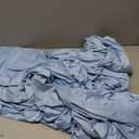 Wokceer Wedding Arch Backdrop Cover 7.2FT, 6FT Spandex Fitted Dusty Blue Arch Covers 2 Set Round Top Chiara Arches Backdrop Cover for Birthday Party Ceremony Banquet Decoration