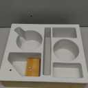 Couch Cup Holder Tray, Handy Silicone Bamboo Couch Caddy with Rotatable Phone Holder for Bed Car Seat Organizer, Waterproof Anti-Spill Sofa Cup Holder for Snacks Beverage Remote (White) (11.5*10*3 IN)