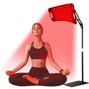 Infrared Light Therapy Panel with Stand, 660nm Red Light and 850nm Near Infrared LED Red Light Therapy Device at Home