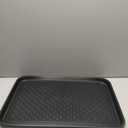 All-Weather Indoor/Outdoor Mat for Boots - Weather-Resistant Hard Plastic Shoe and Boot Tray with Raised Edge by Stalwart (Black, MEDIUM)