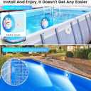 LyLmLe LED Pool Lights 50W Double Lights for Giant Pools, 12V APP Control Underwater Light with Magnet & Timer, 2000lm, IP68 Waterproof Submersible Light for Aboveground and Inground Pools