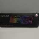 KLIM Chroma Wireless Keyboard  RGB Backlit Gaming, Rechargeable Battery, PC Keyboard, Durable & Water-Resistant, Compatible with PS4, PS5 & Mac - Black