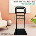 Couch Stand Assist for Elderly, Sofa & Chair Stand Assist Rail, Heavy Duty Bed Assist Rail with Non-Slip Covers. Suitable for Seniors and Other Relied On Persons., Fixed Height