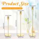 Giantree Set of 18 Decorative Taper Candle Holders, Modern Elegant Thin Metal Tall Candlestick Holders Table Centerpieces Weddings Christmas Parties Anniversaries and Home Decor