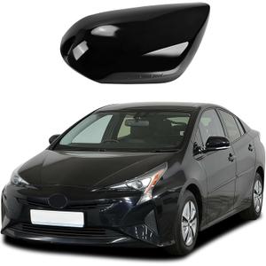 Right Passenger Side Car Mirror Cap Cover Compatible with Toyota Prius 2016 2017 2018 2019 2020 2021, Direct Replacement, 87915-47070, Black