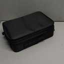 JOURMON Travel Makeup Train Case,Large Capacity Cosmetic Bags for Women,Portable Makeup Bag Organizer with Adjustable Dividers & Shoulder Strap (Medium, Black)