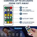 Alivation 38 LED Closet Lights, Under Cabinet Lighting Battery Operated Lights with Remote Wireless, 1500mah Battery Powered Lights, USB Rechargeable Motion Sensor Light Indoor, Dimmable 5 Pack (Cool White/ Natural White/ Warm White-5 Pack)