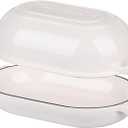VORRINGARD Enameled Cast Iron Sourdough Bread Oven, Dutch Oven, Loaf Cast Iron Bread Pan for Homemade Bread Baking, Meatloaf Pan with Lid, 5QT, White