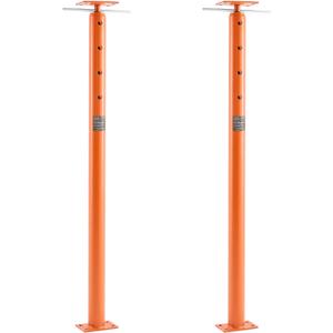 VEVOR House Floor Jacks, 2 Pack 53-93 Inch Height Range, 18000 lbs Max Load Capacity, Adjustable Support Beam Basement Jack Post Pole for Leveling, Lift Steel Telescoping Post for Temporary Support