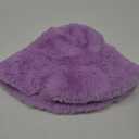 Glory Max Winter Fluffy Plush Bucket Hat Cozy Faux Fur Wide Brim Adjustable Size for Women