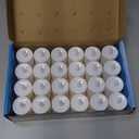 LANKER 24 Pack Flameless Led Tea Lights Candles, Steady Cool White Battery Operated Electronic Fake Candles, Decorations for Christmas, Halloween and Festival Celebration (White)