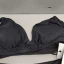 Hanna Nikole Womens High Waisted Bikini Sets, Modest Tummy Control Swimsuits, 2 Piece Bathing Suits Mesh Swim Skirt (Medium, Black)