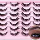 SQYlashes False Eyelashes Natural Wispy Cat Eye Lashes Short- Mixed 2 Styles, 14 Pairs, MG05 2Pcs