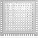 Shower Drain Cover - Quality Hair Catcher, Square Design - No Rust! (6 inch, Gray)
