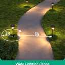 EDISHINE Low Voltage Landscape Lights, 12V 3W 120LM 3000K Seed Glass Outdoor Landscape Path Lights with Connectors, ORB Waterproof Electric LED Pathway Light Wired for Walkway Garden Yard, 6 Pack