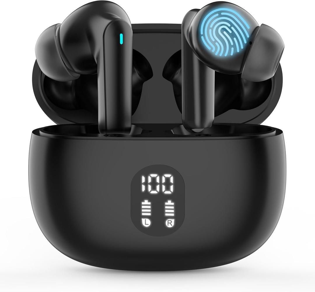 Language Translation Earbuds, 3-in-1 Translator Earbuds, 144-language Real-time Two-Way in-Ear Earbuds, HD Sound, Long Battery Life, fit iOS and Android, Ideal for Travel and Business, Black
