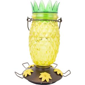 Perky-Pet 9110-2 Pineapple Top-Fill Glass Hummingbird Feeder  28 oz