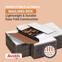 BOX USA Shipping Boxes Small 9.625"L x 6.625"W x 1.25"H 50-Pack - Corrugated Cardboard Box for Moving, Mailing, Packing, Packaging and Storage