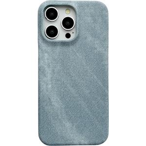 Caseative for iPhone 16 Pro Max Case,Denim Fabric Anti-Fingerprint Phone Case (Grey,16 Pro Max)