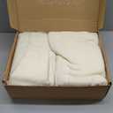 100% Organic Luxury Bath Sheets - GOTS Certified - Extra Large 35x70 Inches (Pack of 2) Zero-Twist, Long-Staple Cotton Bath Sheet Set (Papyrus)