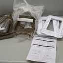 Delamu 2Tier MultiPurpose Bathroom Under Sink Organizers and Storage, Stackable Kitchen Pantry Organization, Pull Out Medicine Cabinet Organizer with Movable Dividers, Amber, 4 Pack