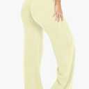 Tryto SoftMotion Straight Leg Bottoms Women Workout Leggings Fitness Gym Outdoor Sports Yoga Pants, Yellow, M