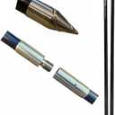 Island Anchor - 1" x 8' - 2 Piece - Shallow Water Anchor Pole : Built for Larger Boats : Securely Anchor on the Beach, Sandbar or in Shallow Water (Black)