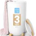 Keenray Large Towel Warmer Bucket, Luxury Towel Warmer for Bathroom, LCD Screen for Time and Temperature, Delay Time Up to 24 Hours, Fits 3 Large Towels, Blankets, Bathrobes, PJ's, Gift for Him & Her (Creamy White)