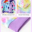 My Little Pony Girls Rainbow Tie-Dye Hoodie Sweatshirt Unicorn Graphic Pullover Tops Casual Clothes for Baby-Toddler Kids (3T, Rainbow Dash-multi-color)