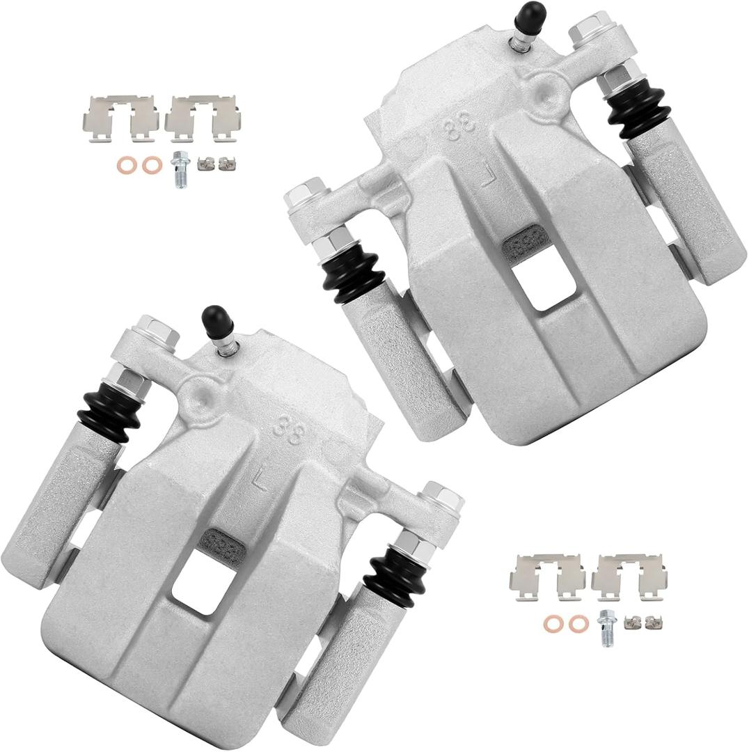 cciyu 19B3193 19B3192 Rear Left & Right Brake Calipers With Bracket For Toyota For RAV4 2006-2012