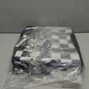 Checkered Reusable Grocery Bags Heavy Duty 3 Pack Foldable Shopping Bags with Handles for Groceries Collapsible Tote