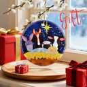 Christian Gifts: Nativity Scene Christmas Ornaments | Christian & Religious Holiday Decor (Christmas Tree Ornaments), Holy Family Ornament, Religious Gift, Baptism Gift & Unique Faith Festival Gifts