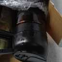 YARRAMATE 2PCS 16oz/470ml Oil Sprayer for Cooking with Stickers, Food-Grade 2 in 1 Olive Oil Dispenser Bottle for Kitchen, Premium Dark AmberGlass Oil Bottle for Air Fryer, BBQ (Black & Green)