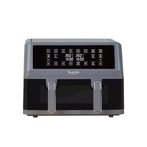 SUR LA TABLE KITCHEN ESSENTIALS 7-in-1 11-Quart Dual Basket Air Fryer, Digital LED Touchscreen Display with 8-Presets, Air Fry, Bake, Roast, Broil, Dehydrate, Keep Warm and Reheat in Minutes, 1700w