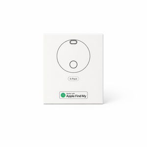 Mini Bluetooth Tracker 4-Pack – Works with Apple Find My | Smart Item Locator for Keys, Bags, Wallets, Pets