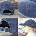 Hepandy Women Want Me Fish Fear Me Embroidered Navy Blue Baseball Caps for Men, Adjustable Embroidery Trucker Hats Snapback Cotton Dad Hat