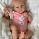 RXDOLL Realistic Reborn Baby Dolls Silicone Full Body Girl 18 Inch Lifelike Baby Dolls That Look Real Life Newborn Infant Baby Doll Anatomically Correct Toy Xmas Gifts