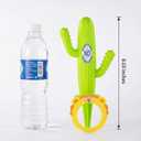 Mini Cactus Ring Toss Game for Toddlers Ages 1-5, Easter Basket Gift & Party Favor with 3 Stake Targets & 6 Animal Rings, Travel-Size Backyard Outdoor Camping Stocking Stuffer