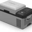 Alpicool Y19E Portable Fridge 12 Volt Car Refrigerator 21Quart Freezer for Fishing, Camping, RV, Truck, Boat-12/24V DC(Grey&Black)