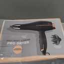 INFINITI PRO by CONAIR Hair Dryer, 1875W Blow Dryer with Diffuser and Concentrator, Ceramic Technology, 3 Heat & 2 Speed Settings, Cold Shot Button, Black