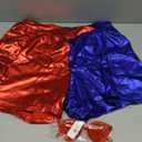 Women's Metallic Shiny Shorts Sparkly Hot Dance Bottoms Elastic Waist Short Pants Rave Festival Outfits with Sunglasses Red+Blue X-Large