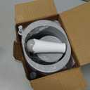 Compact Toilet Brush & Holder, Stainless Steel Handle, Space Saving for Storage, Deep Cleaning, Drip-Proof, Easy to Assemble, Nylon Bristles, White & Grey (1 Pack)