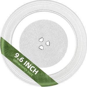 9.6" Microwave Turntable Plate Compatible with Galanz (9.6" Small Coupler Hole, Outer Track 7")