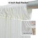 50ftx12ft Ivory Backdrop Curtains for Wedding-Wrinkle Free Backdrops Curtain Drapes Fabric Decorations Photo Back Drop Cloth for Baby Shower Photography Stage Reception 10Panels 12ft(H) x 5ft(W), W5' x H12'
