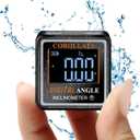 Ultra Small Digital Angle Finder Magnetic Level, Rechargeable Angle Cube, Table Saw Miter Gauge, 4 * 90 Degree Protractor Electronic Inclinometer, Wood Working Measuring Tool (Black)