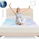 Grounding Sheets King Size,Earth Grounded Fitted Bed Sheet 10% Pure Silver Fiber + 90% Organic Cotton, Bed Grounding Kit with grounding Cord for Improved Sleep & Wellness(Beige,King - 80"x78"x15")