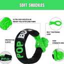 Kinetic Recovery Rope,(1in x 30ft Green) 48,500lbs Snatch Strap, Heavy Duty Stretch Nylon Towing Ropes with 2pcs Soft Shackles for Off road Vehicle, Jeep, SUV, ATV, Tractor Elastic Ropes Kit